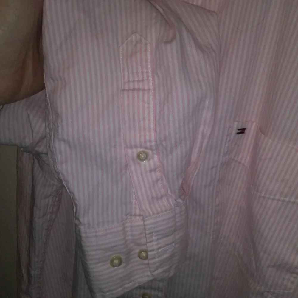 Tommy Hilfiger Striped "Classic Fit" Long Sleeve Button Down Shirt L/G - Picture 6 of 7